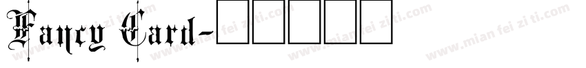 Fancy Card字体转换